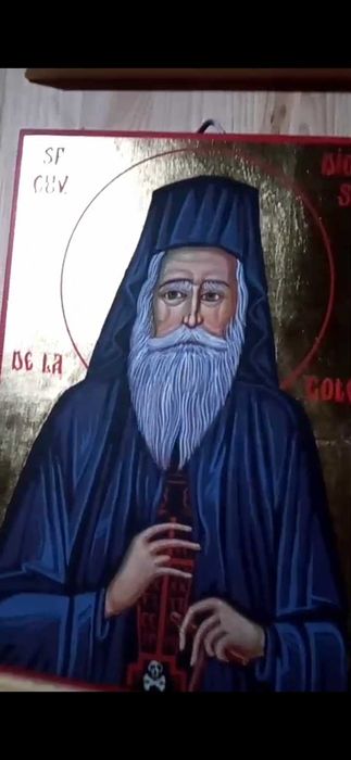 Sfântul Dionisie Vatopedinul de la Colciu icoana pictata A4 și A5