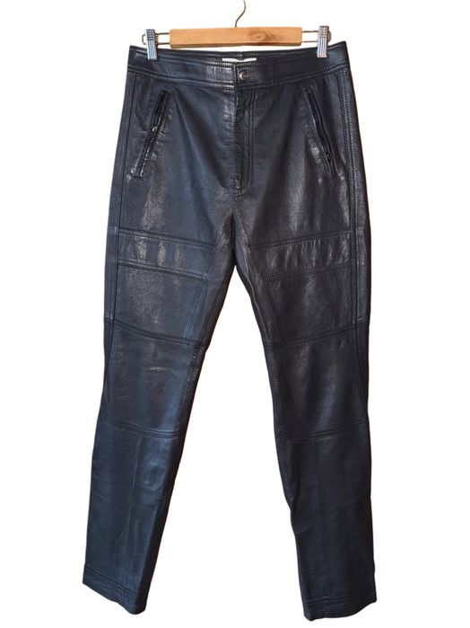 Рокерски панталон от естествена кожа на H&M Studio