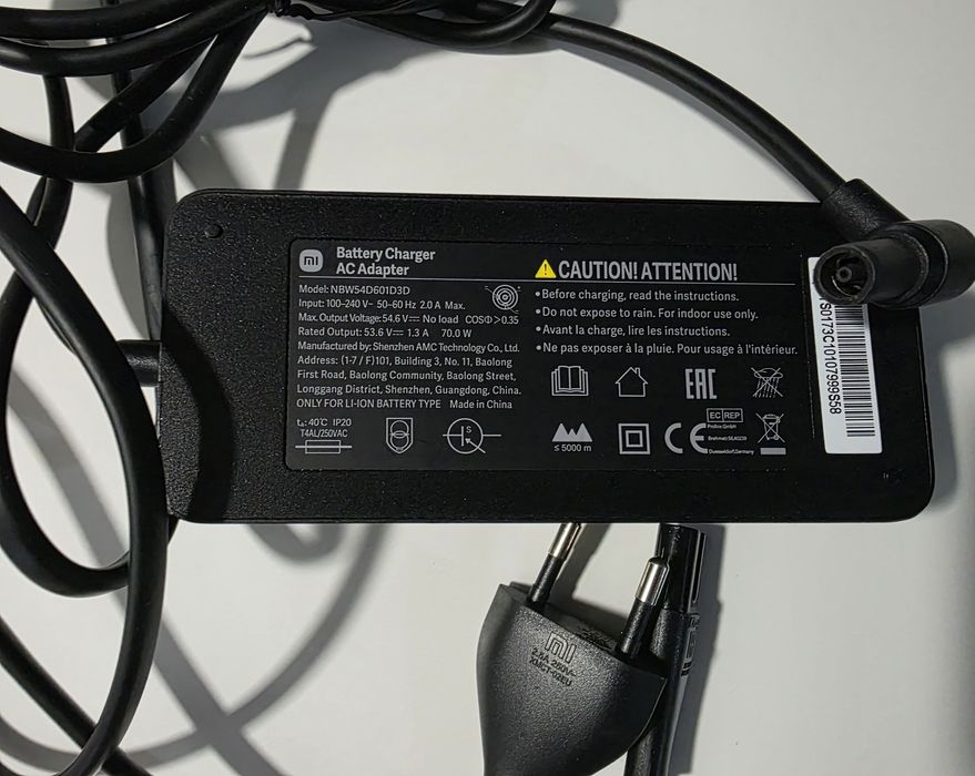 Incarcator 53.6V  original trotinete electrice Xiaomi / Segway Ninebot