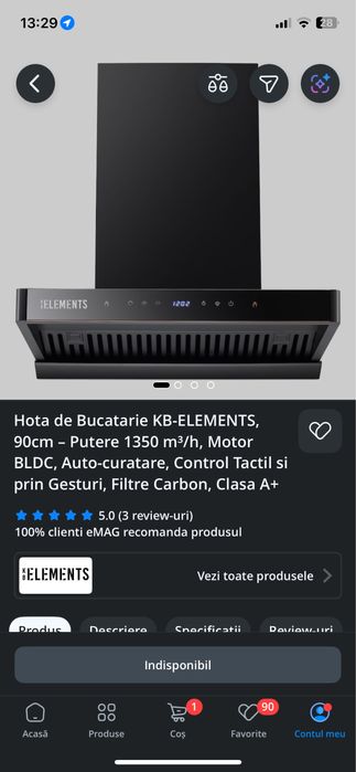 Hota pentru bucatarie