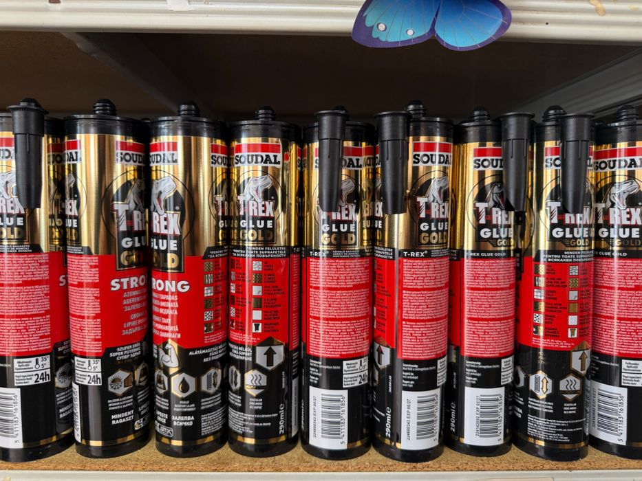 Adeziv Extreme Power T-Rex Gold Soudal, 290 ml, uscare rapida, flexibil
