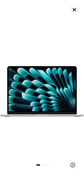 Laptop Apple MacBook Air 13", cu procesor Apple M4, 10 nuclee CPU si 8 nuclee GPU, 16GB RAM, 256GB, Silver, Tastatura Internationala, Manual RO