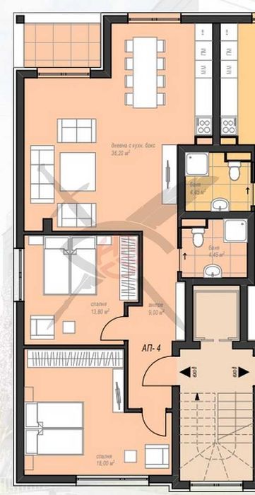 Продава се Тристаен апартамент в София, Витоша - 123 кв.м за 2585 €/кв.м - Снимка #1