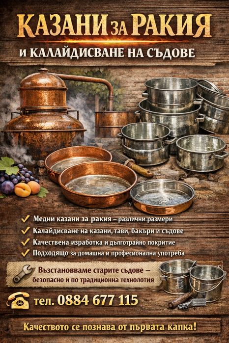 Калайдисване на съдове.