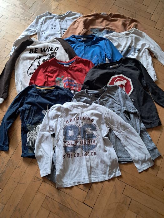 10 блузи  122 - 128 - общо 5€