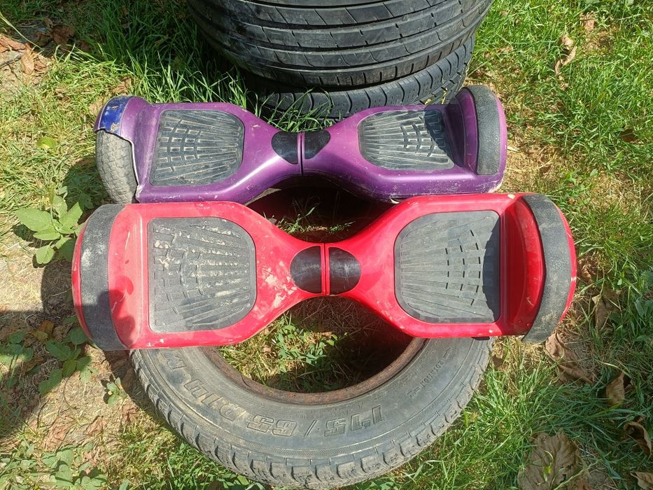 Scuter electric hoverboard roșu mov