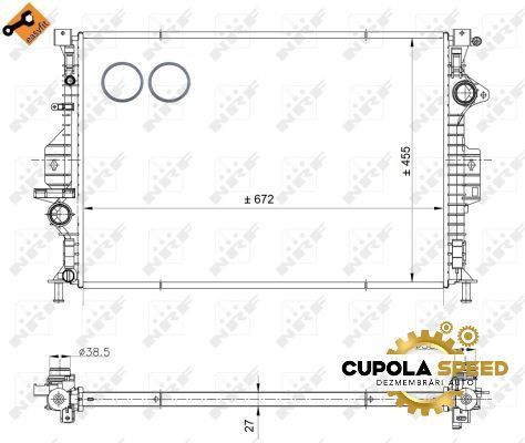 Radiator apa transmisie automata 6G918005FB LR002641 30748550 NRF - P