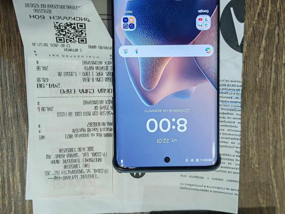 Като нов Motorola Edge 60 Fusion 256 GB 22 м гаранция