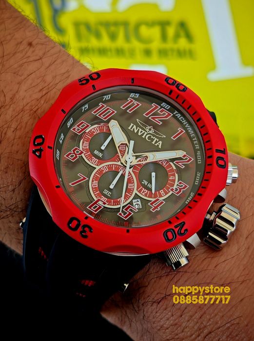 INVICTA Hydra Red 52 mm, Инвикта нов ръчен часовник