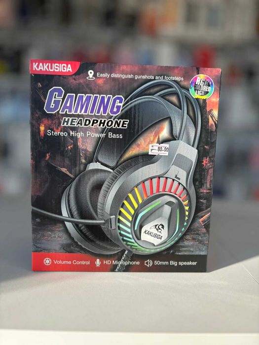 Casti Gaming Wireless, Microfon si Cablu 2xUSB-A/Jack 3.5mm, 2m, RGB