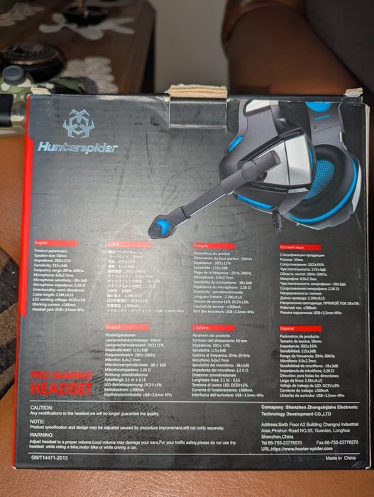 Căști de gaming Hunterspider Pro