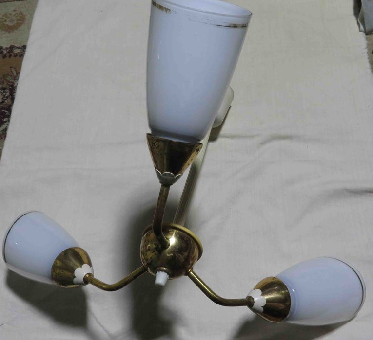 Люстра советская трехрожковая