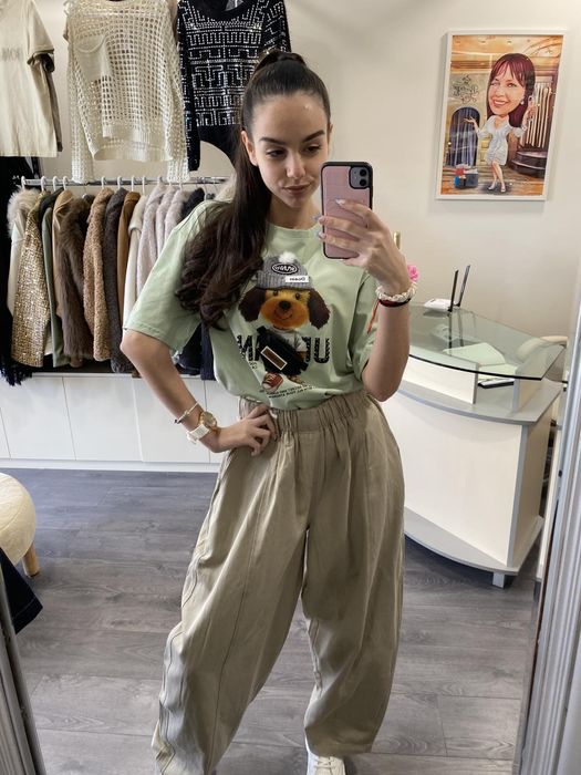 Сладка блузка с кученце налична в размер S/M и L/XL