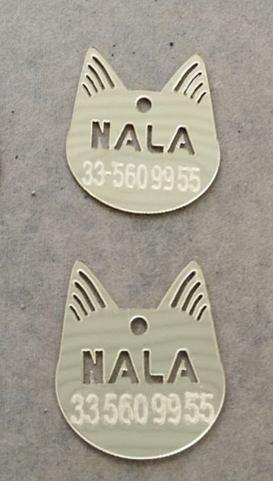 Mushuklar uchun isimli buyibog'lar  sotiladi