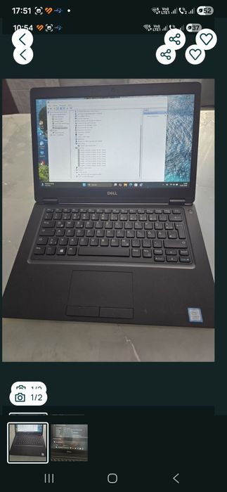 Laptop Dell 5490, i5-8350, ram 8gb, ssd 128gb, bat 5h