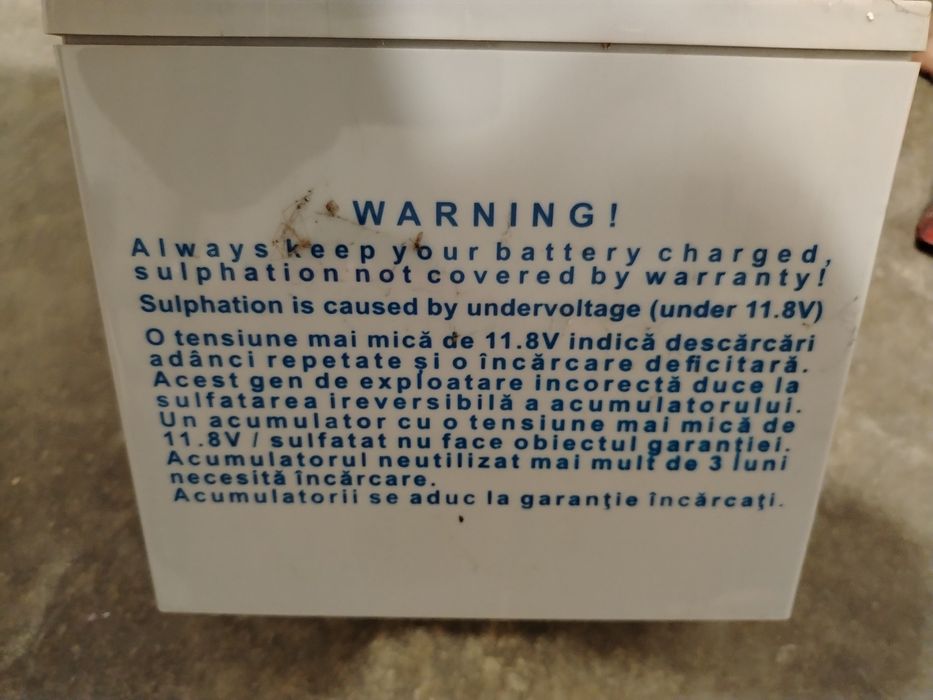 Sursa neintreruptibila +acumulator AGM VRLA 12 V