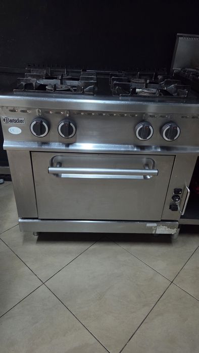 Vand aragaz inox cu cuptor, cantar, feliator