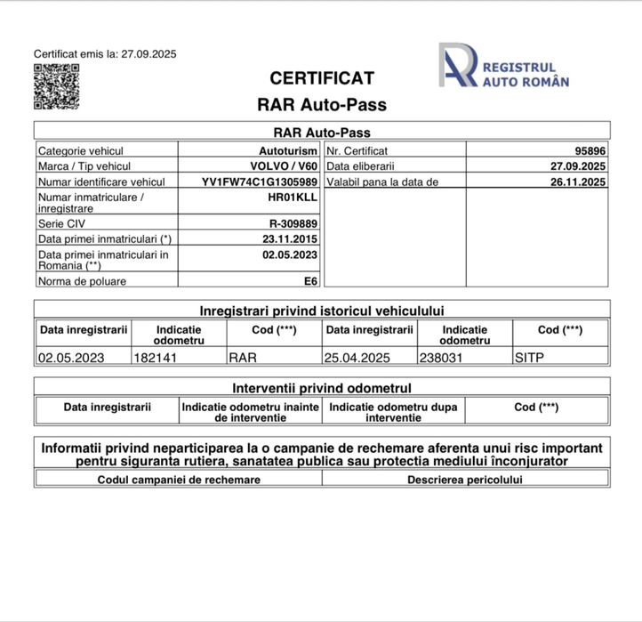 Volvo V60 D2 – 2016 – Stare excelentă