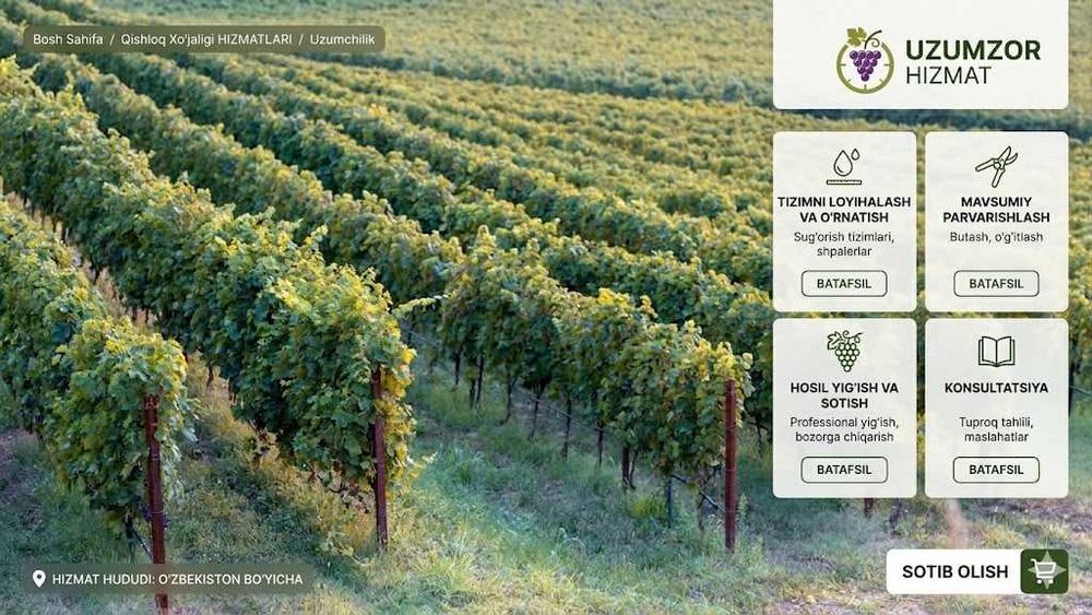 Sifatli Bog'dorchilik xizmati