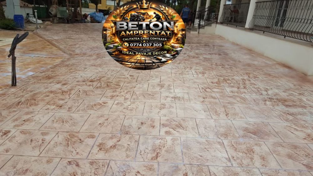 Beton amprentat si piscine