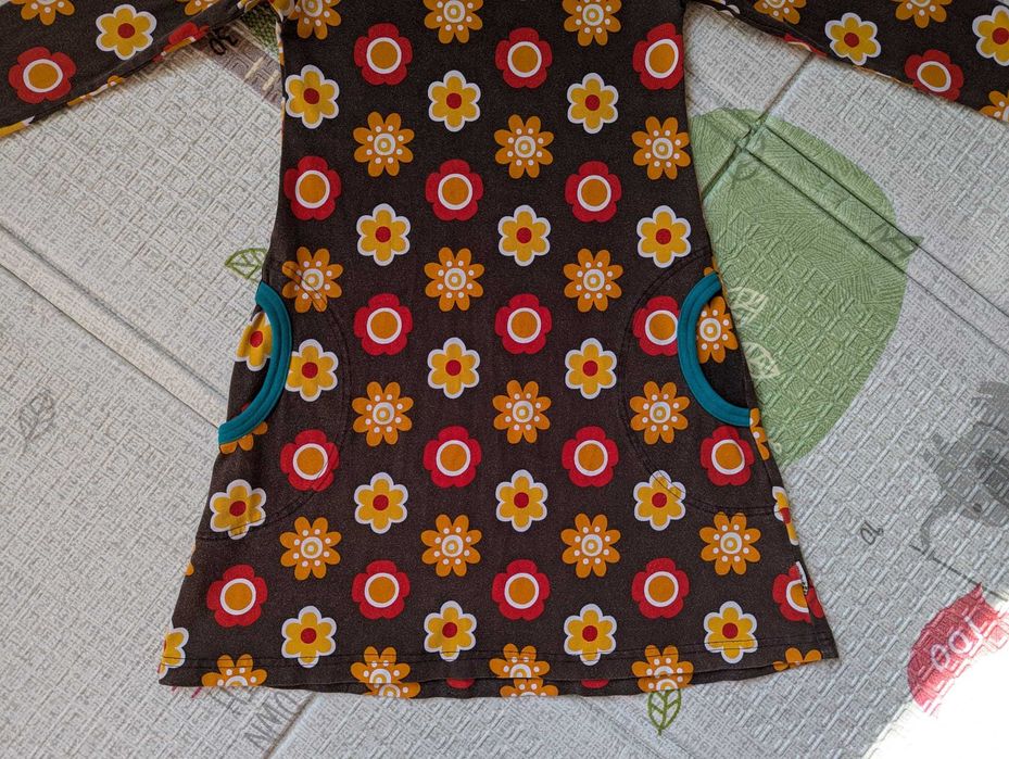 Maxomorra детска рокля от органичен памук 110/116 5-6 години