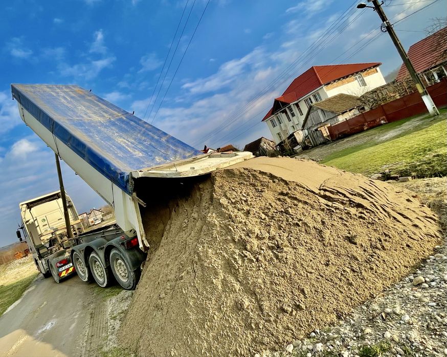 Livrez la comanda clientului nisip, balast, sort, piatra concasata etc