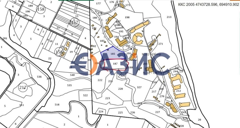 Урбанизиран парцел до морето в гр. Обзор, общ. Несебър, 5208 кв.м,