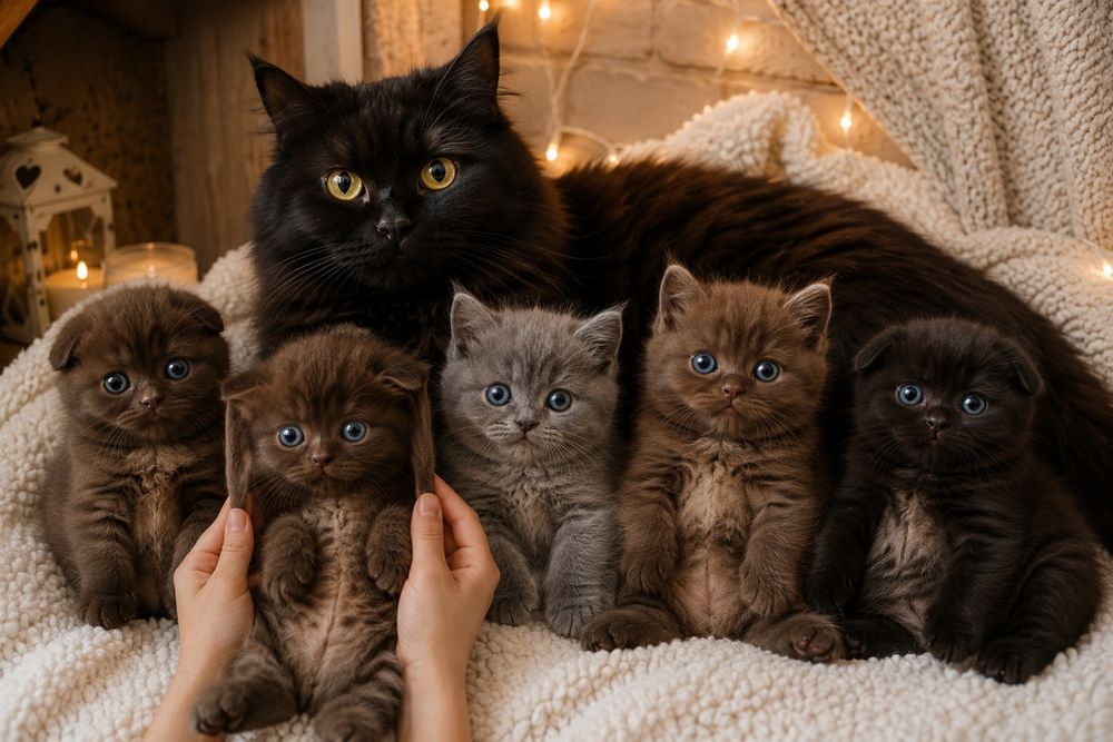 Котята Скотиш Страит,Скотиш Хайлэнд Фолд