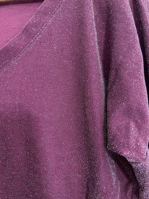 Bluza rosie roz fir metalic stralucitor