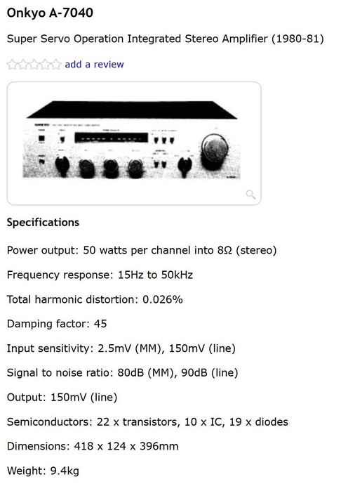 Amplificator audio / statie Onkyo A7040 , urgent 300 lei