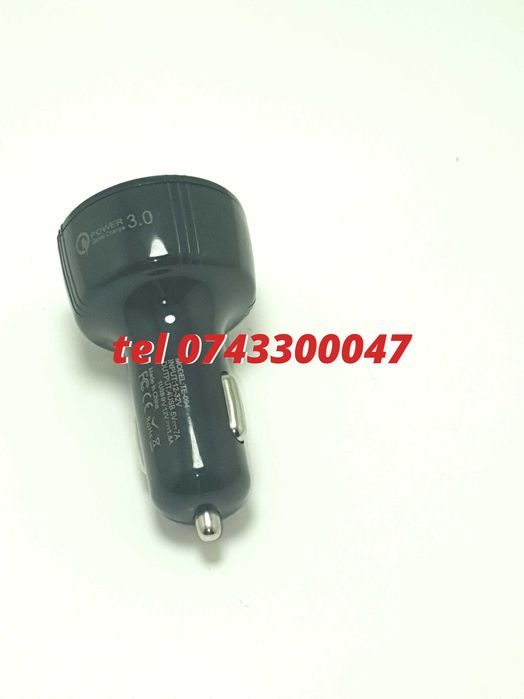 Incarcator Masina Auto 4 Porturi Bricheta Usb Qc Incarcare Rapida