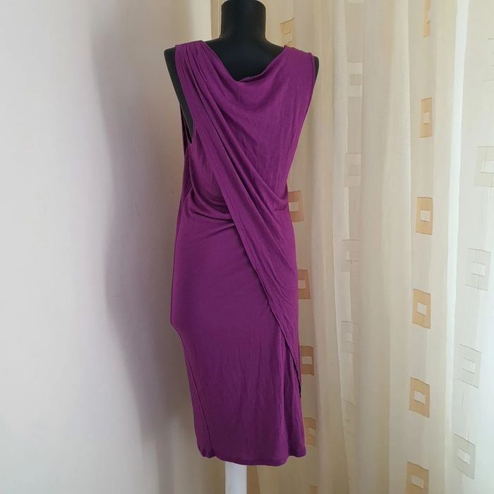 Rochie asimetrica mov Sisley