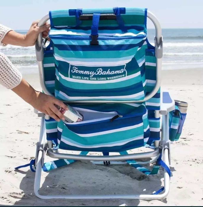 Промоция !!!Плажен стол шезлонг и раница 5 в 1.