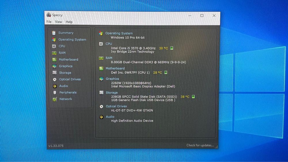 Dell OptiPlex 7010 с оригинален Windows