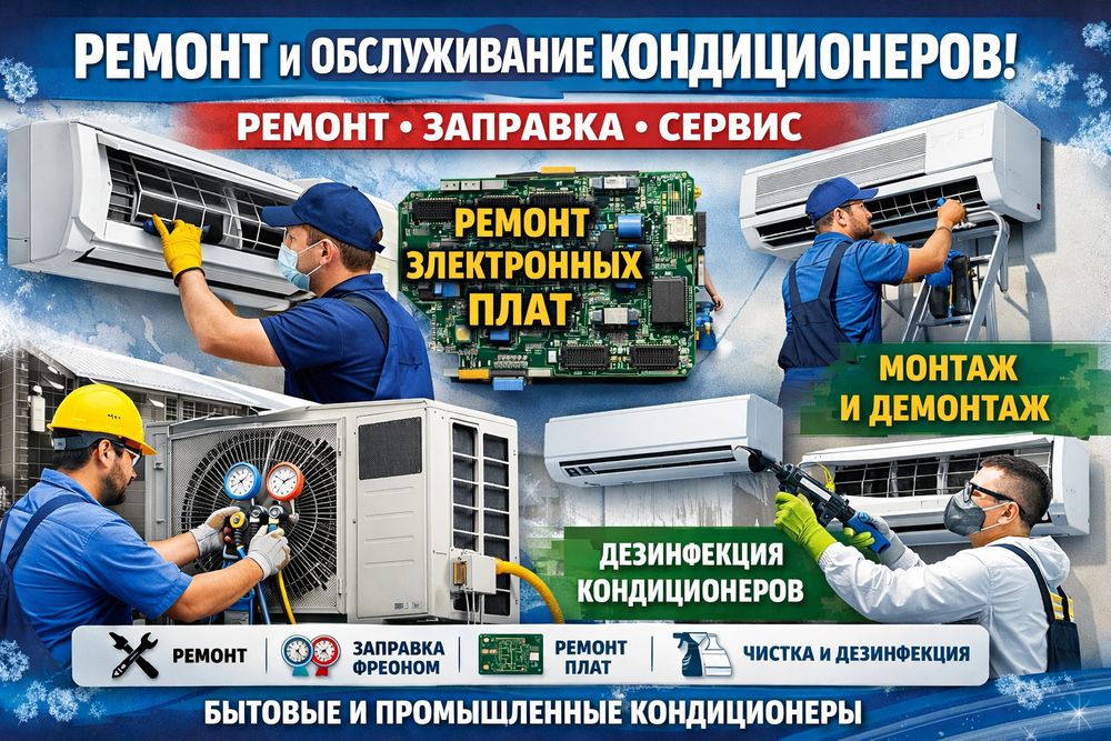 Заправка, ремонт кондиционеров.