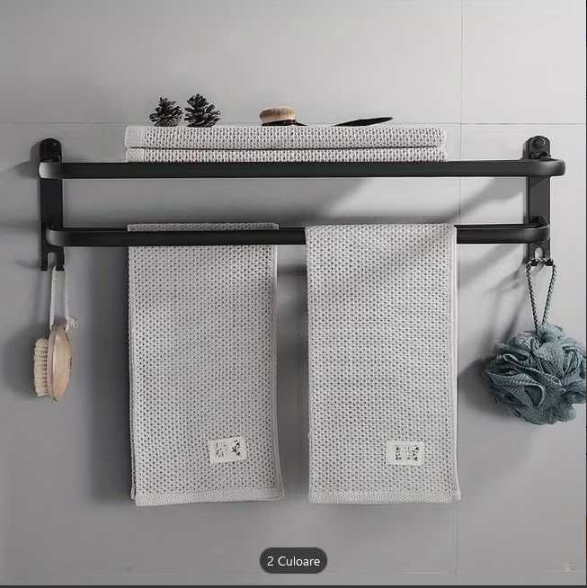 Suport baie prosoape 50 cm – NOU – multifuncțional