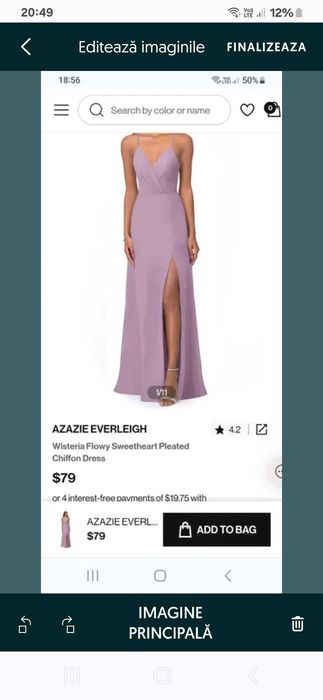 Rochii elegante lavanda XS si S