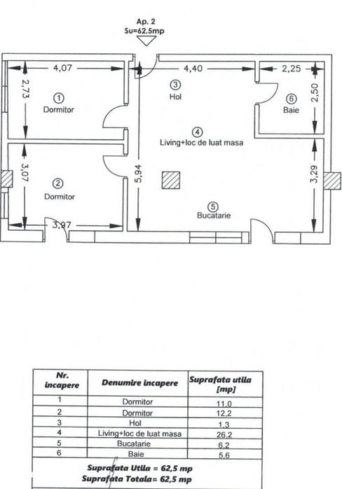 Apartament la cheie | 3 camere  | parcare | C. Baciului