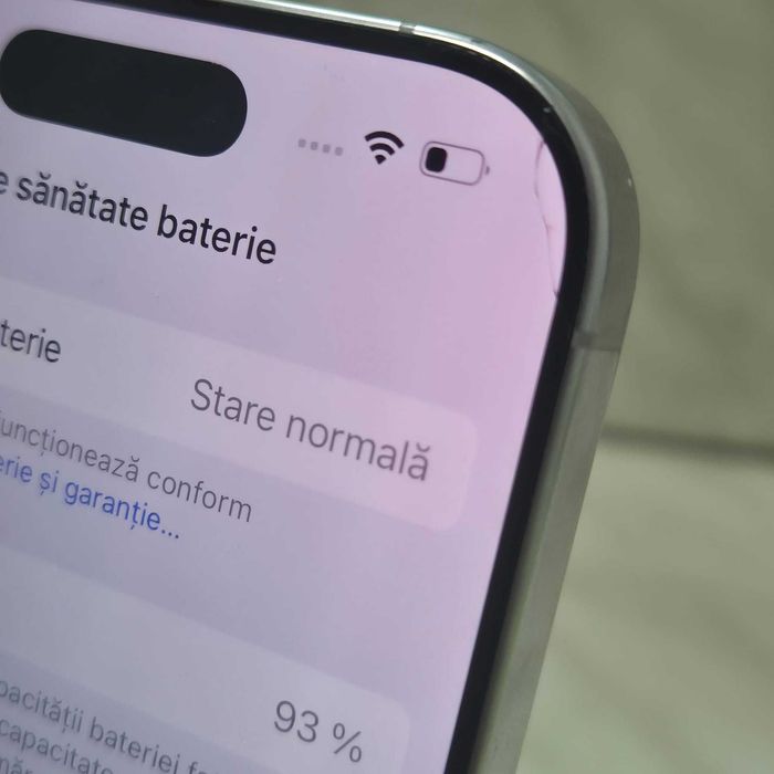 Telefon Apple iPhone 16 Pro 128 White 93% bat Zeus Amanet Rahova 34817