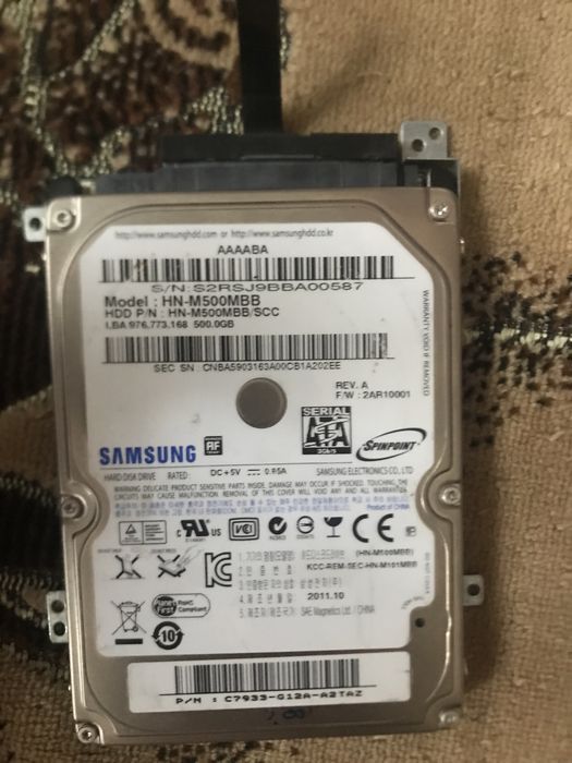 жёсктий диск 500 гб на ноутбук