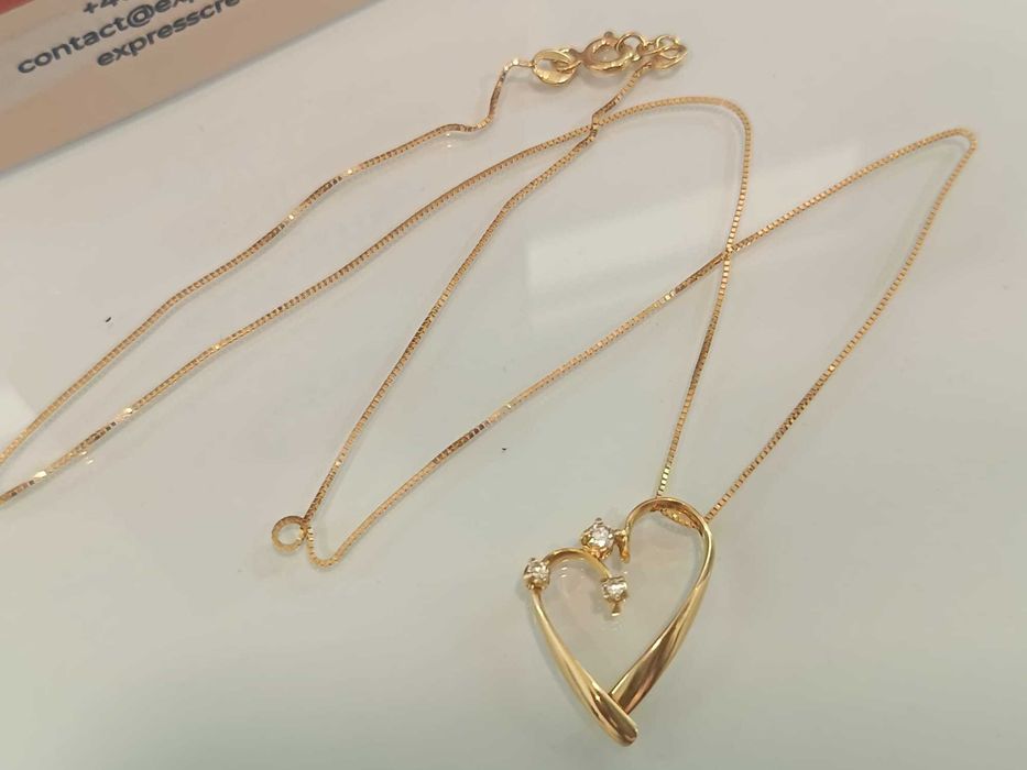 (AG41) Colier aur 18K b5927.3 Certificat de garantie