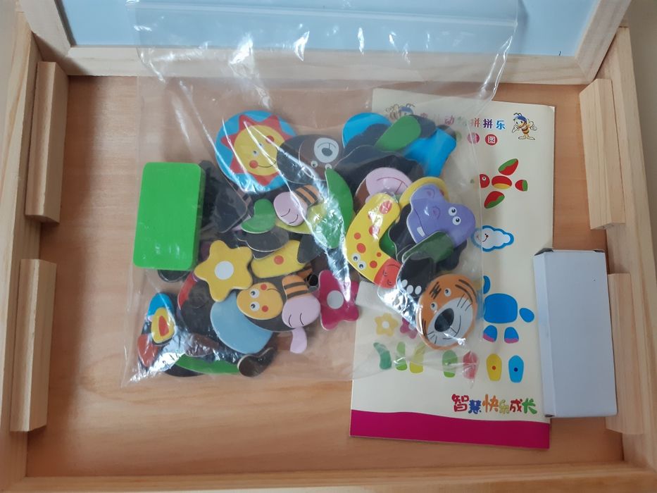 Преносима магнитна дъска с подарък пъзел