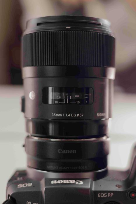 Canon EOS RP + SIGMA DG 35mm + Mount adapter R