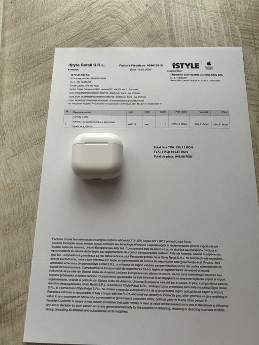 AirPods 4 ANC funcții valabile