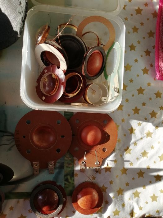 Piese pentru recondiționarea difuzoarelor, bobinaj difuzoare, calote
