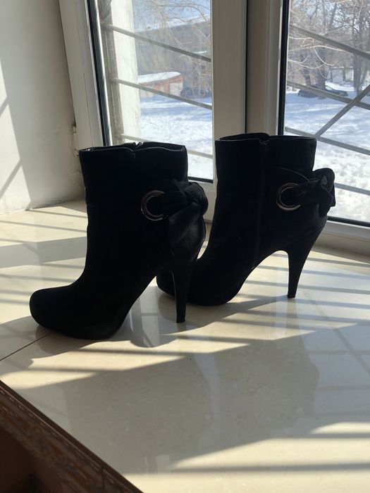 Ботильоны, замша, отл сост