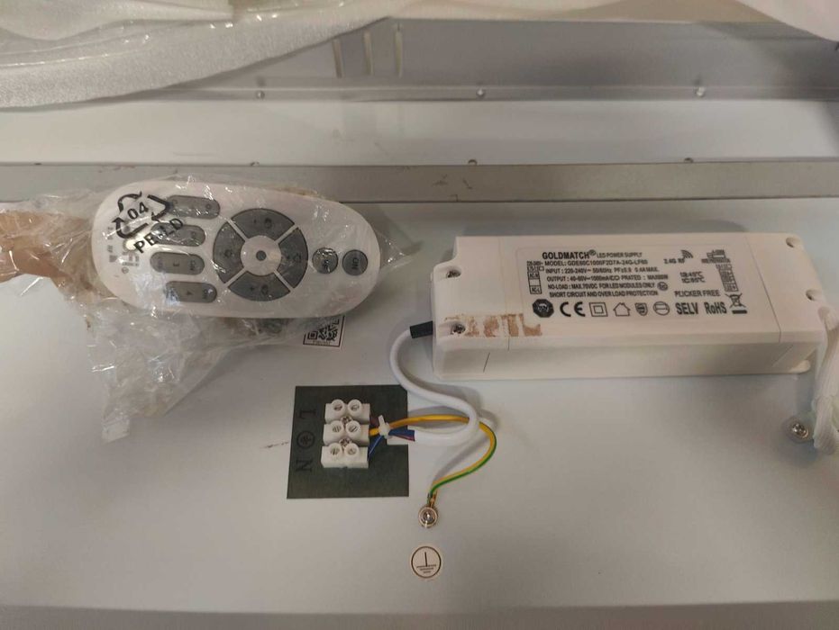 Wofi LED Димируем плафон MILO LED / 52W / 230V / 3000-6000K + дистанционно управление