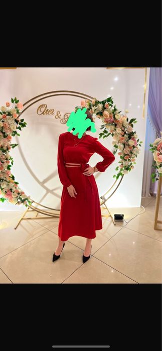 КОСТЮМ юбка+кофта укороченная