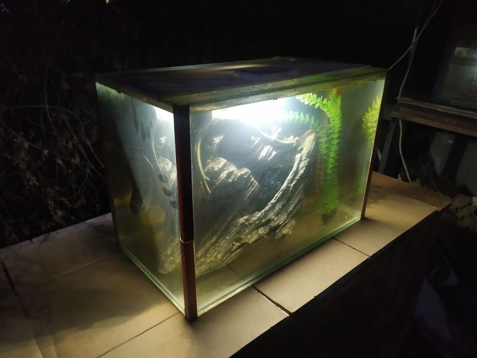 Аквариум 73л + бонусы и рыбки.