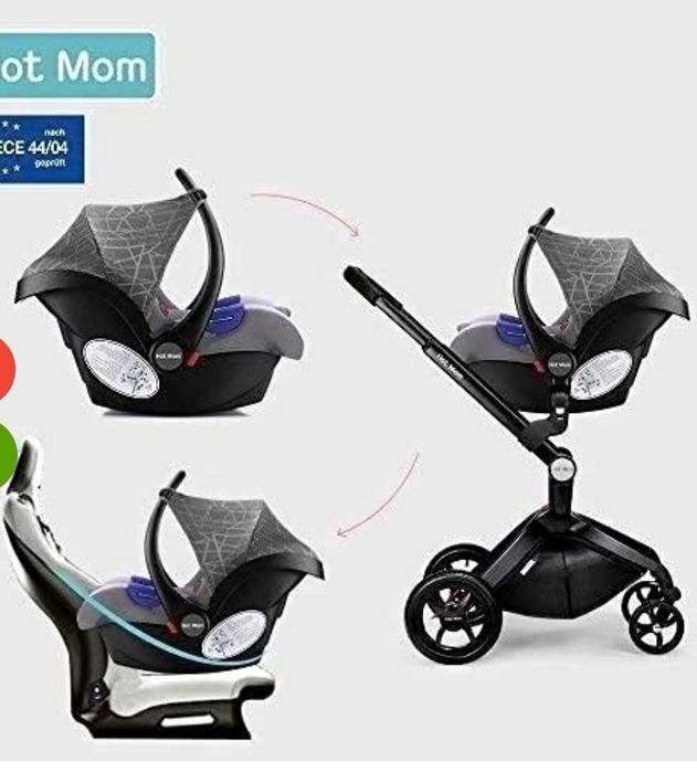 Коляска 3в 1 Hot mom